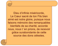 Bougie de Neuvaine Sacré Cœur de Jésus