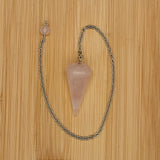 Pendule Conique Quartz Rose