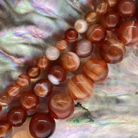 Perles Agate rubanée