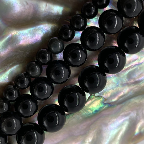 Perles Obsidienne