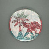 Porte Encens Pierre Eléphant Palmier Dégradé