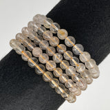 Bracelet Quartz Inclusion Rutile  6mm