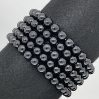 Bracelet Spinelle Noire 6mm